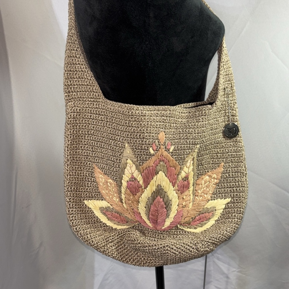 The SAK Limited Edition Crochet Lotus 120 Hobo Bag - Picture 3 of 9